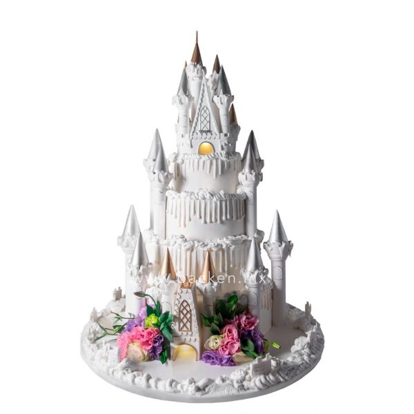 Pastel de Castillo para Quince Años, ¿Se aproximan los XV años de tu princesa? Sorpréndela con un magnifico pastel de fondant personalizado.